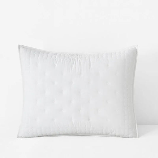 Pintuck Quilted Sham - White, Standard