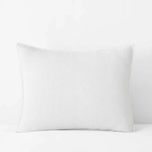 Mini Waffle Sham - White, Standard
