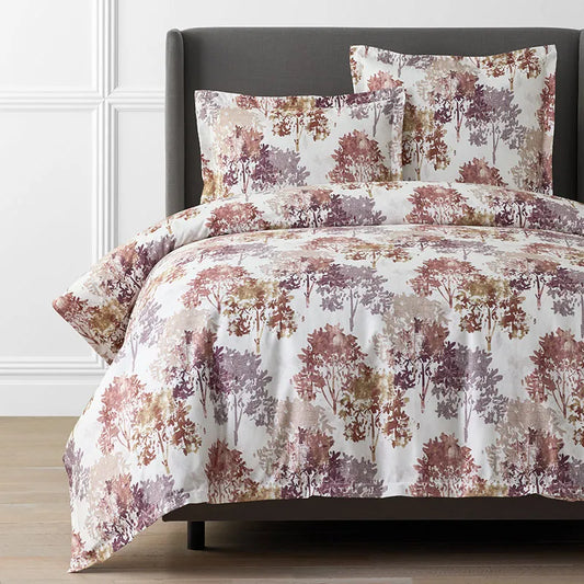 Woodland Wonders Premium Smooth Wrinkle-Free Sateen Duvet Cover - Brick, Twin/Twin XL