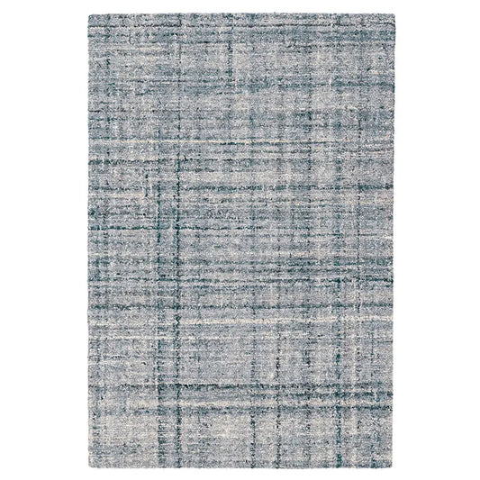 Harris Hand Hooked Wool Rug - Blue/Ivory, 3' x 5'