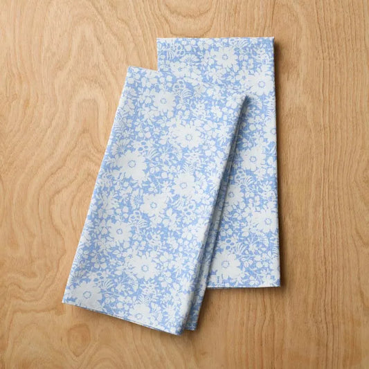 Garden Floral Cotton Tea Towels, Set of 2 - Natures Bouquet