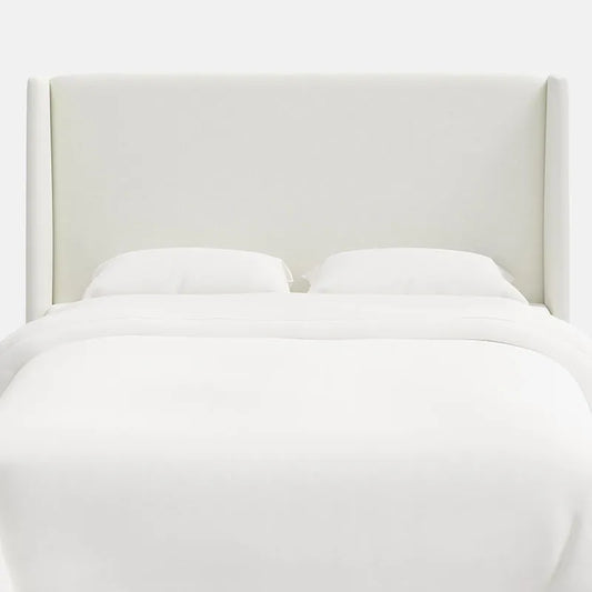 Gramercy Textured Linen Headboard - White, Twin