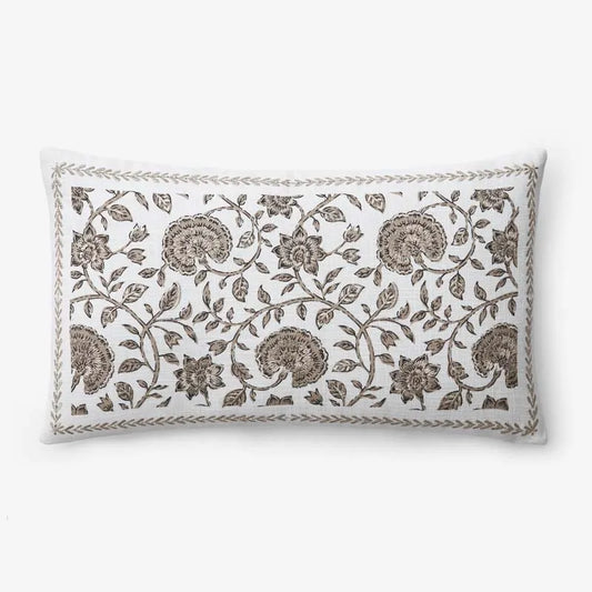 Artisan Chic Decorative Lumbar Pillow Cover - Gold, 12 in. x 21 in.