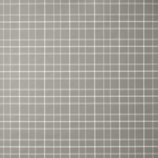 Plaid Traditional Wallpaper - Khaki, Swatch