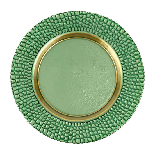 Pelli Glass Charger - Green