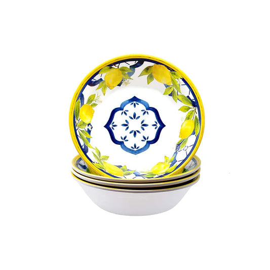 Palermo Melamine Cereal Bowls, Set of 4