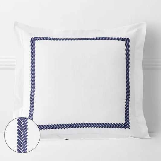 Hewett Luxe Smooth Egyptian Cotton Sateen Sham - Blue, Euro