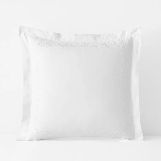 Marcella Premium Smooth Egyptian Cotton Sateen Sham - White, Euro