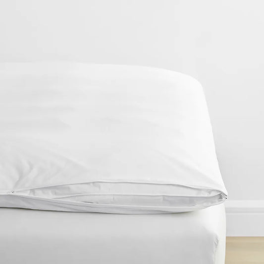Classic Smooth Wrinkle-Free Sateen Mattress Topper Cover - White, Twin XL