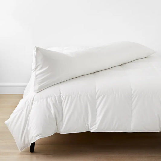 Classic Smooth Wrinkle-Free Sateen Body Pillow Cover - White