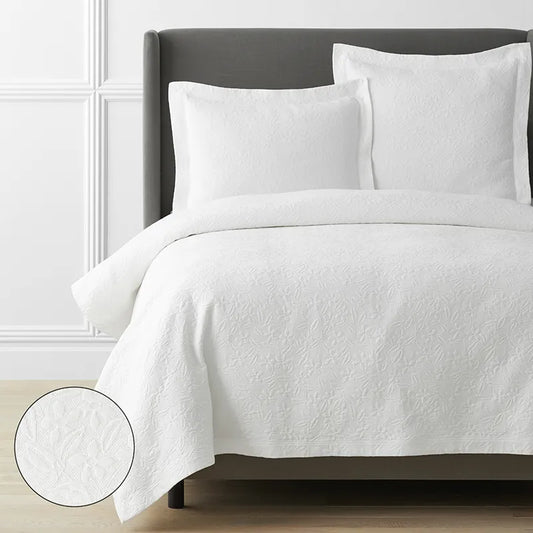 Leaf Matelassé Coverlet