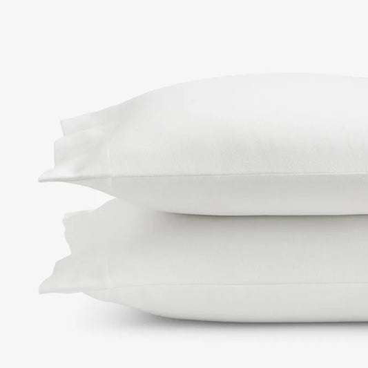 Classic Ultra-Cozy Cotton Flannel Pillowcase Set - White, King