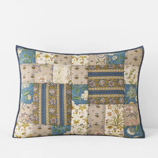 Dorothea Patchwork Quilted Sham - Blue Multi, Standard