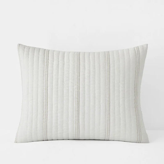 Stripe Quilted Sham - Awning Stripe, Standard