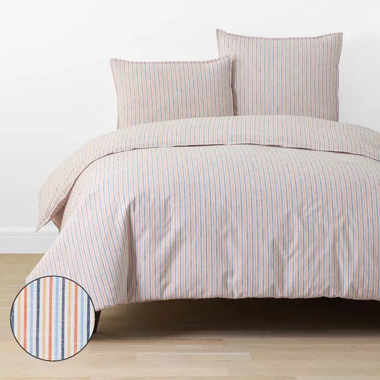 Ari Stripe Duvet Cover - Multi, Full/Queen