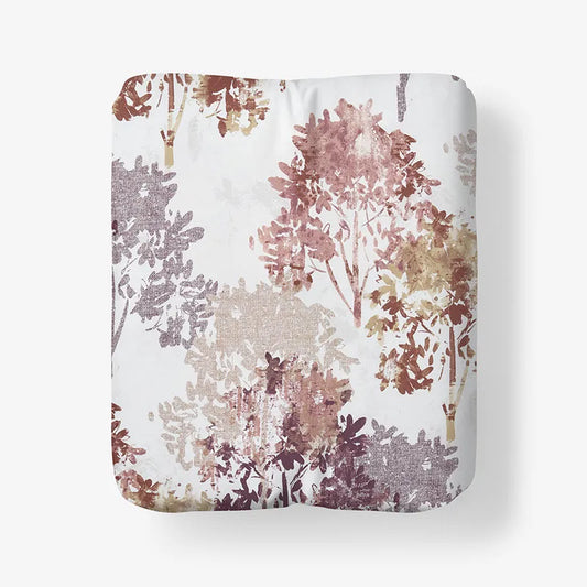 Woodland Wonders Premium Smooth Wrinkle-Free Sateen Fitted Bed Sheet - Brick, Twin