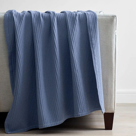 Woven Throw - Blue