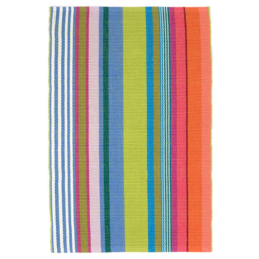 Mellie Stripe Handwoven Cotton Rug - Multi, 6' x 9'