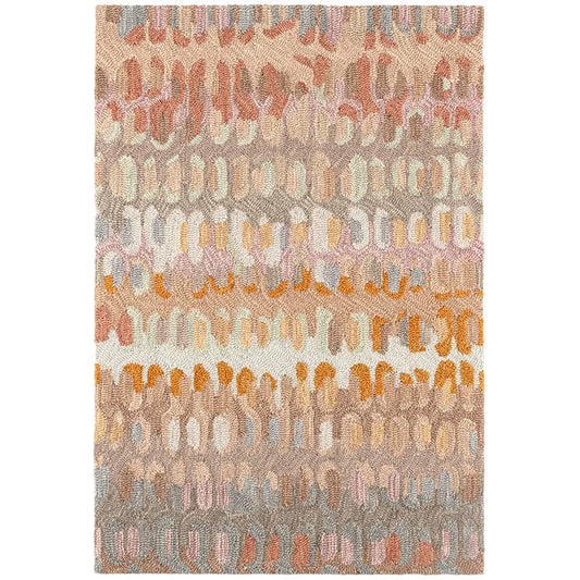 Paint Chip Hand Hooked Wool Rug - Stone, 8' x 10'
