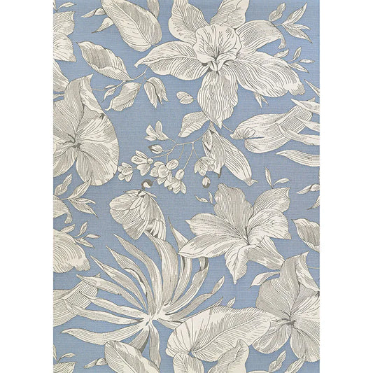 Flora Flat Woven Outdoor Rug - Ice, 8' 1" x 11' 2"
