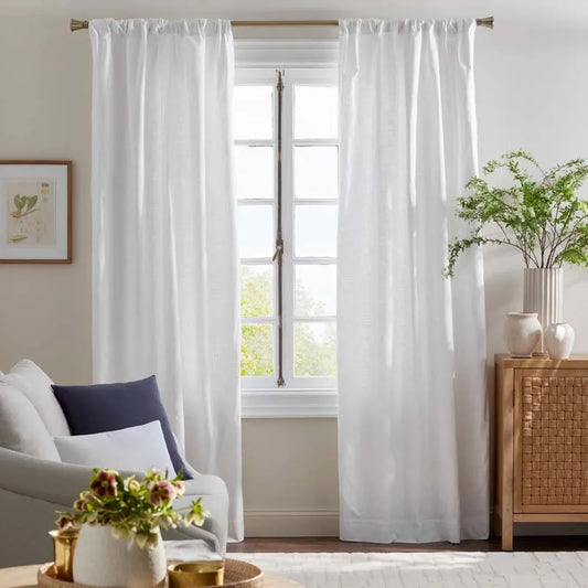 Texture Blackout Window Curtain - White, 96 in.