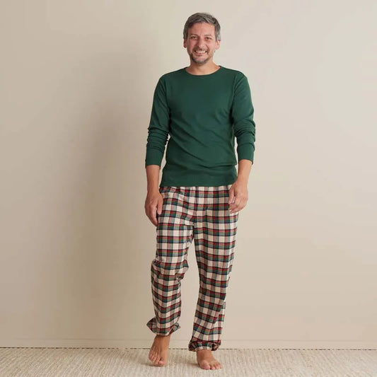 Family Flannel Men's Jogger Pants Pajama Set - Idyllwild, XL