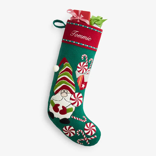 Holiday Felt Stocking - Gnome