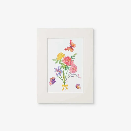 Butterflies & Flowers Wall Art - Pink