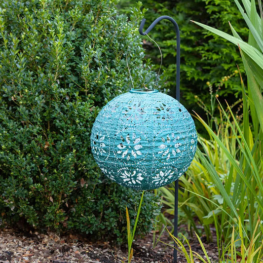 Soji™ Stella Boho Solar Outdoor Lantern - Mineral Green