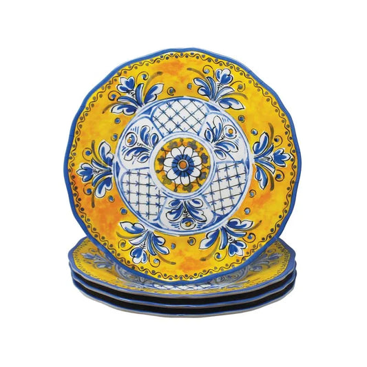 Benidorm Salad Plates, Set of 4 - Yellow