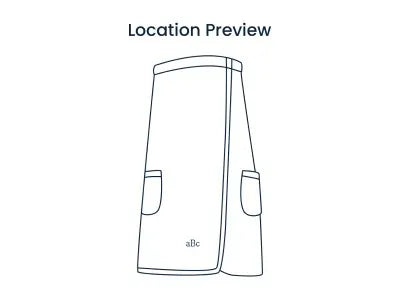 Contrast Piping Women's Shower Wrap - White/Pink, S/M