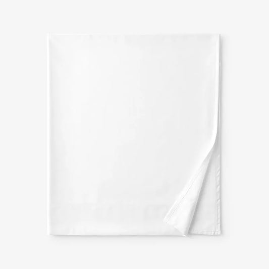 Classic Smooth Wrinkle-Free Sateen Flat Bed Sheet - White, King