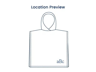 Hooded Poncho - Dot