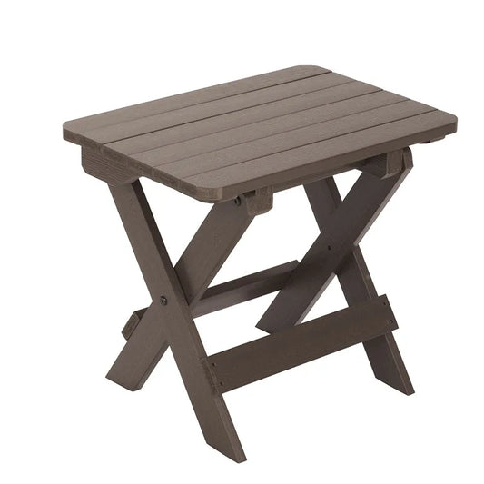 Adirondack Folding Side Table - Bark